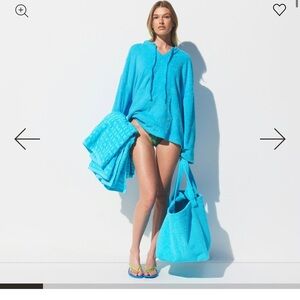 SKIMS Vibrant Blue Women's Swim Cover-Up Set